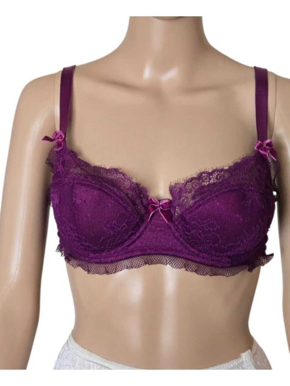 Victoria's Secret balconet underwired lace overlay size 36C